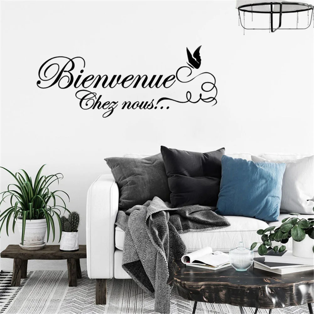 

En Esta Casa Wall Stickers Spanish Quotes Sayings Wall Decals For Living Room Bedroom Removable Vinyl Art Murals RU4055