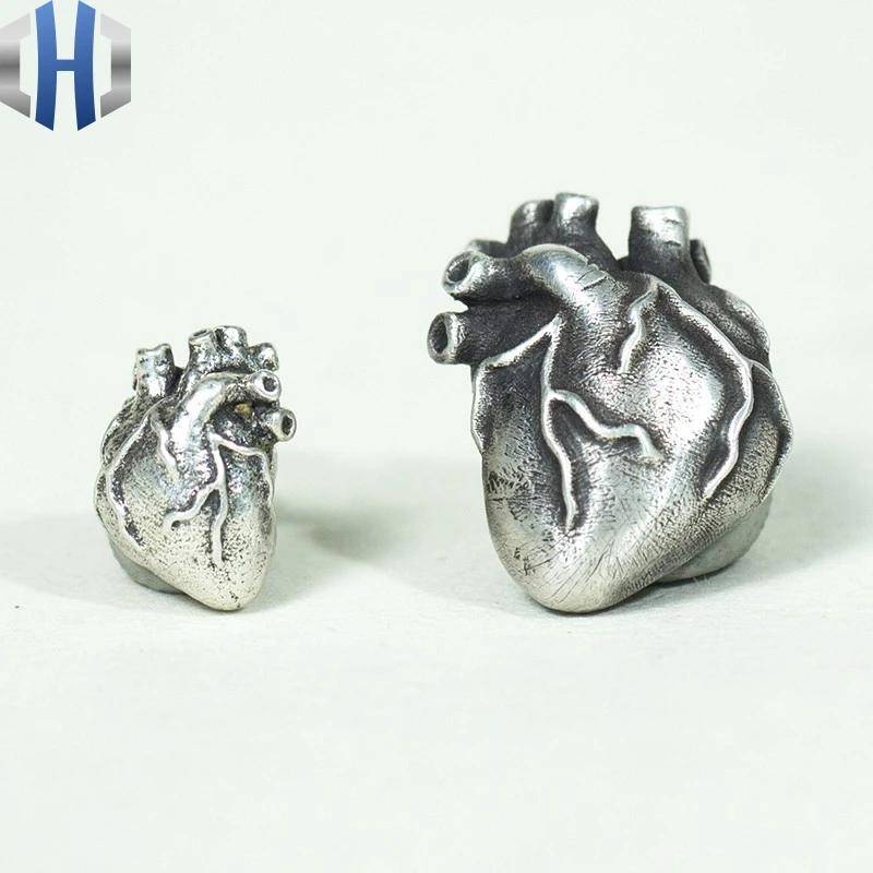 

Original Design Handmade Silver Personality Heart Earrings 925 Silver Small Earrings Wild Simple Earrings
