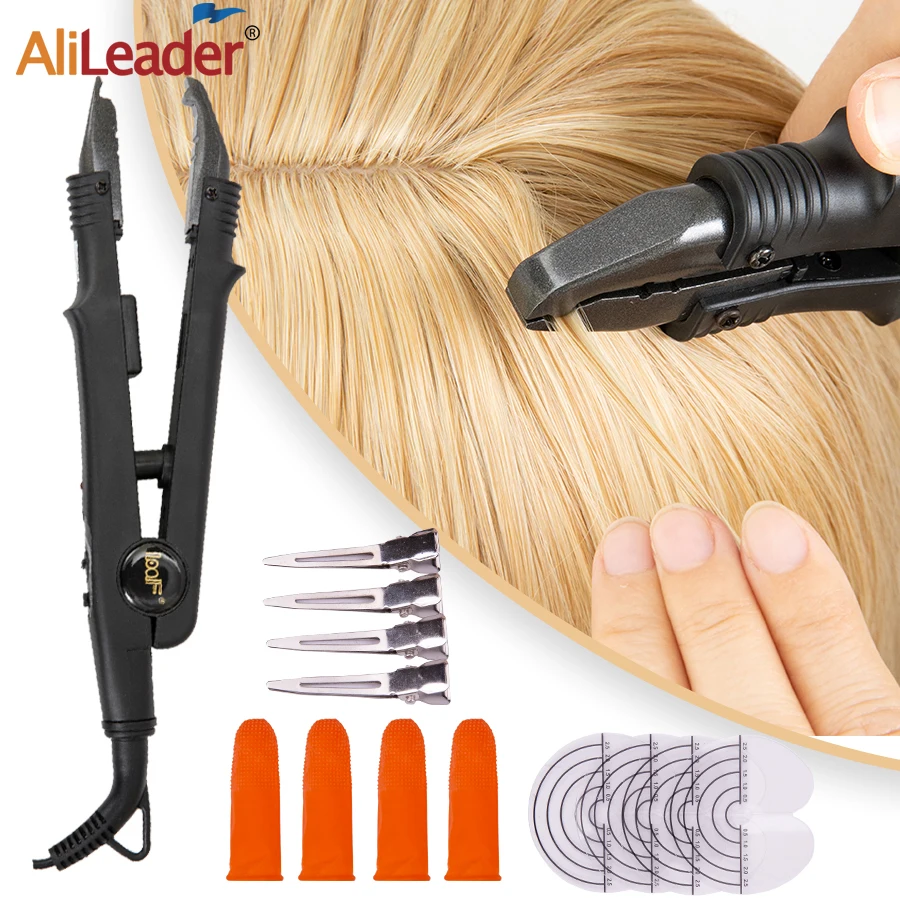 Hair Extension Tool Variable Constant Heat hair extension iron Keratin Bonding Tools Professional fusion Heat connector machine hair extension kit