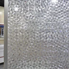 Стеклянная наклейка ледяной кристалл полупрозрачное статическое огнеупорное защитное украшение для дома из ПВХ Foil17.77 ''by78''