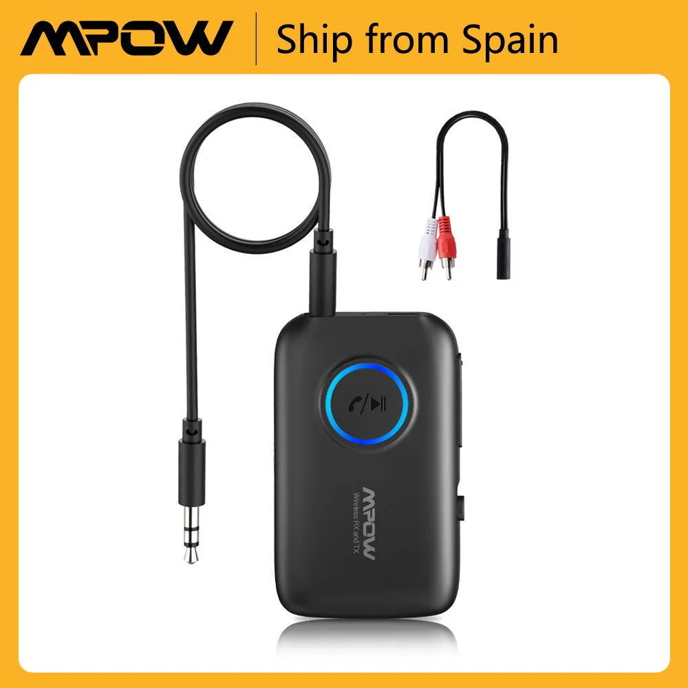 Mpow Bluetooth 5.0 Transmitter APTX & Receiver Wireless Bluetooth Audio Adapter 