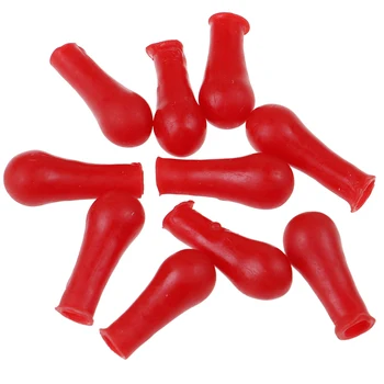 

Hot sale 10Pcs Dropper Red Rubber Bulb Head Dropping Bottle Insert Pipette Lab Supplies