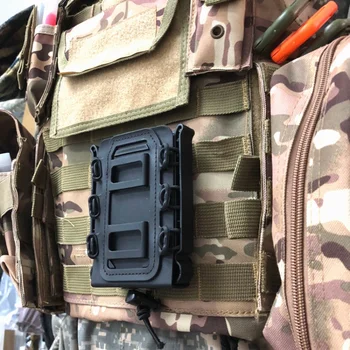 

Hunting Pouches Tactical Molle Single Rifle Mag Pouch suit for 5.56mm/7.62mm bullet Outdoor Ajustable Strap Magazine Pouch