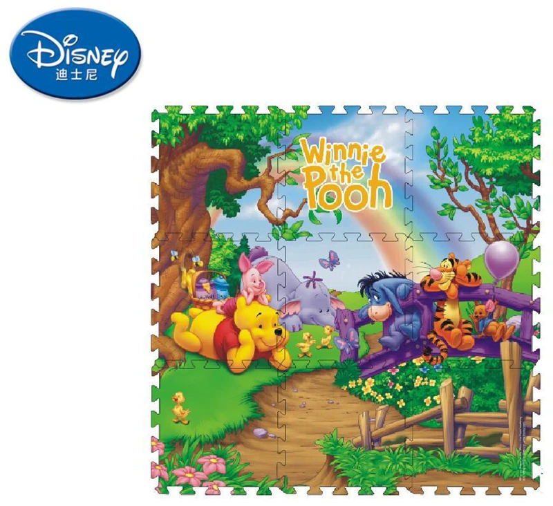 Disney Stitching Crawling Mat 30x30 9 Pieces Children Girl Mat Baby Game Pad Assembling Climbing Mat Baby Toy Mat Assembling