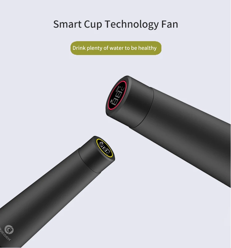Geek Creative Smart Thermos Charging Display Temperature Reminder Water Cup Men and Women Suitable Smart Cup