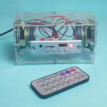 DIY 3W Speaker Kit Bluetooth 5.0 Mini MP3 Music TF Card U Disk Power Amplifier Audio Electronic Production Kit Remote Control