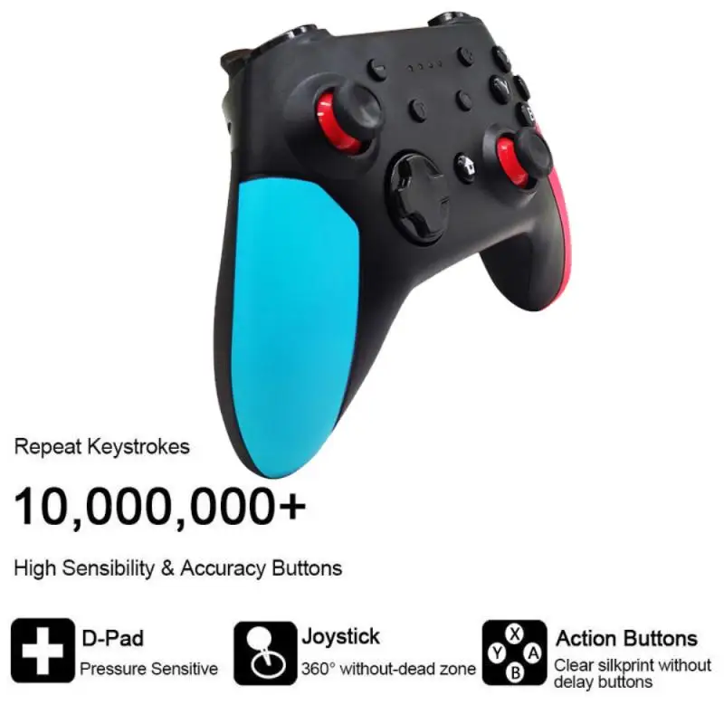 

2020 New Bluetooth Gamepad Wireless Game Controller For Nintendo Switch Pro Portable Gamer Switch Controller Joystick Gamepads