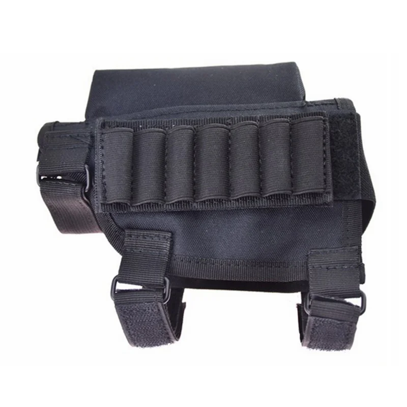

Portable Adjustable Bullet Pouches Tactical Butt Stock Rifle Cheek Rest Pouch Bullet Bag