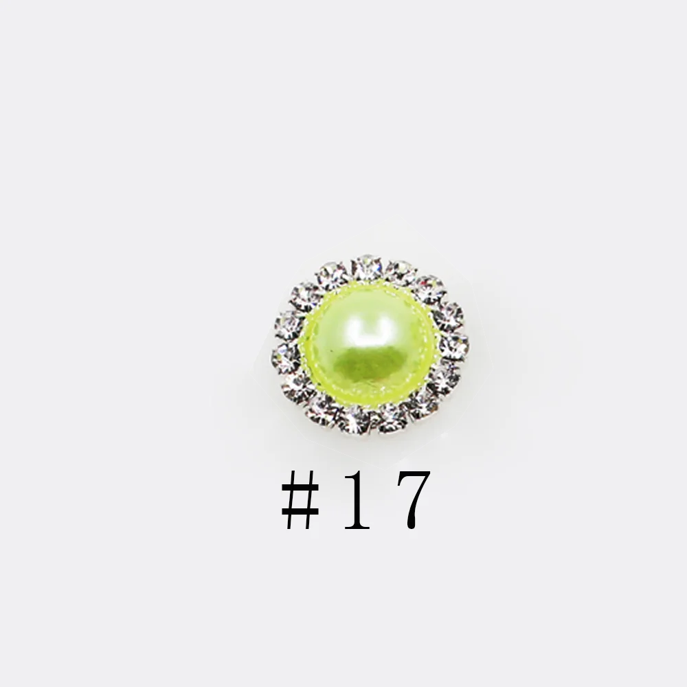 Colorful Pearl and Rhinestone Decorative Hair Accessories - 10pcs Set