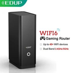 Edup 1800mbps sem fio wifi 6 gaming roteador banda dupla 2.4g/5ghz vpn ethernet gigabit taxa internet ax1800 roteador com wlan lan
