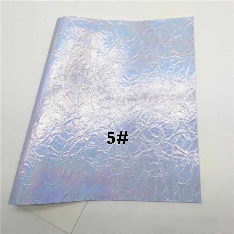 Glitterwishcome 21X29 см A4 размер винил для бантов переливающийся искусственная кожа ткань искусственная кожа листы для бантов, GM568B - Цвет: 5
