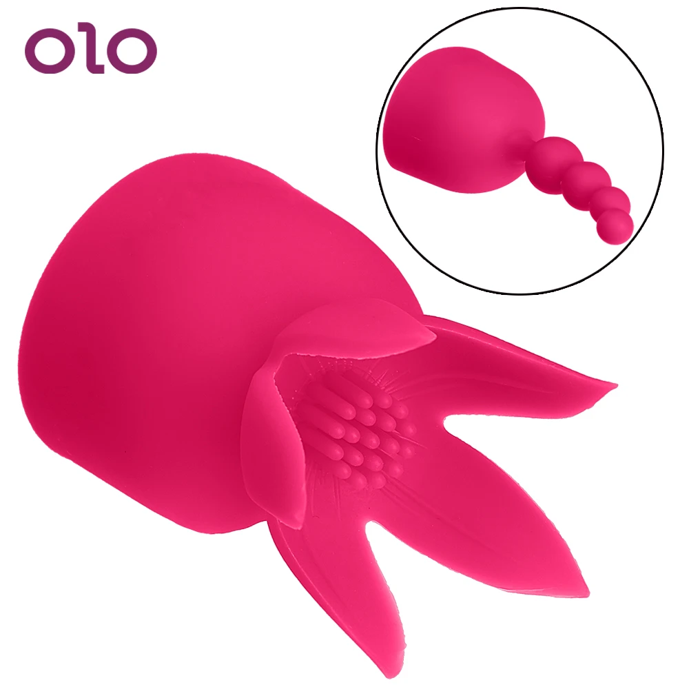 OLO интимные игрушки для женщин Стимуляция клитора AV стержень шапочка волшебная