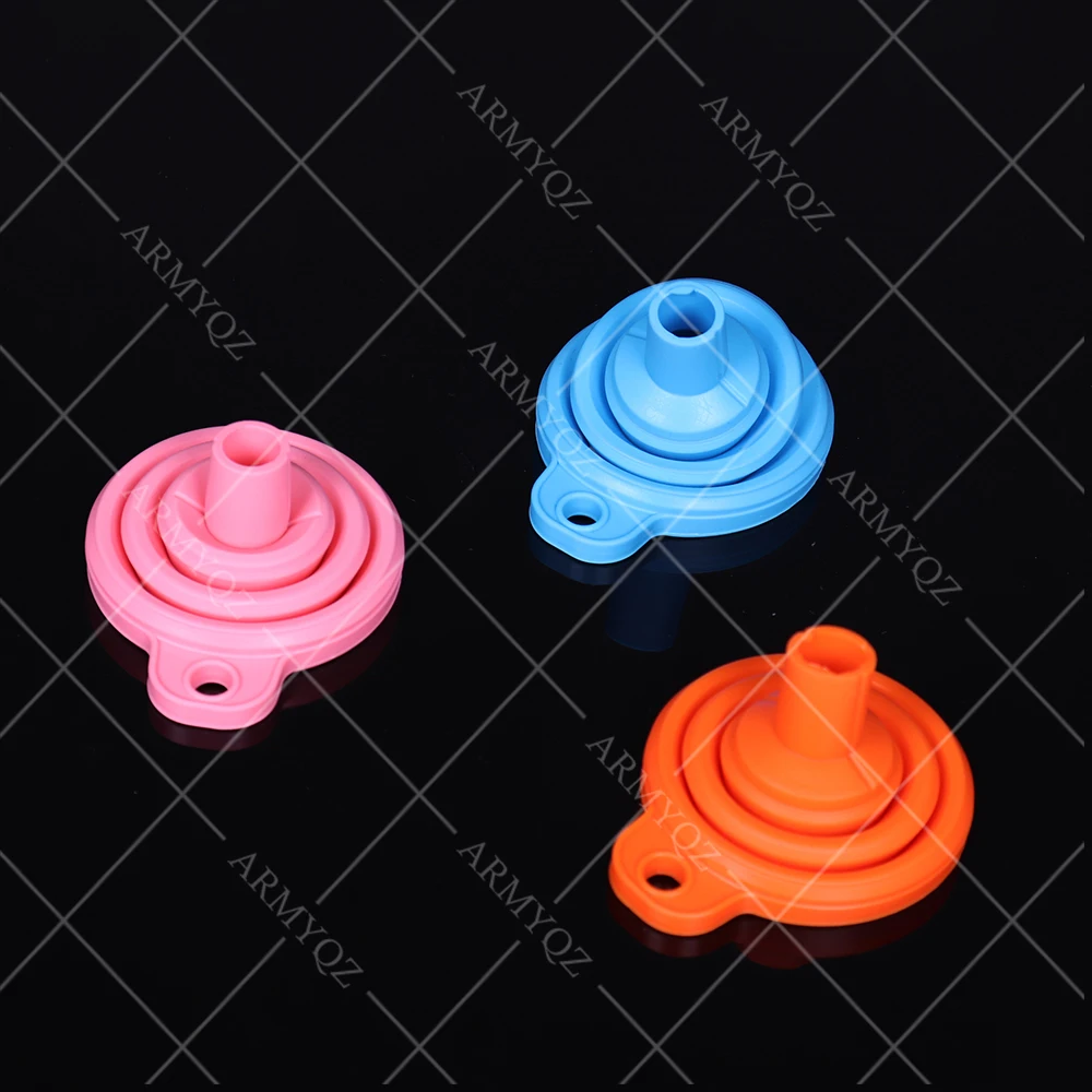 

3Pcs/Set Multi-function Collapsible Silicone Funnel for Diamond Painting Accessories Rhinestones Container Tools Orangizer