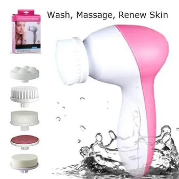 

5 in 1 Electric Facial Cleanser Wash Face Cleaning Machine Skin Pore Cleaner Body Cleansing Massage Beauty Massager Clean Tools