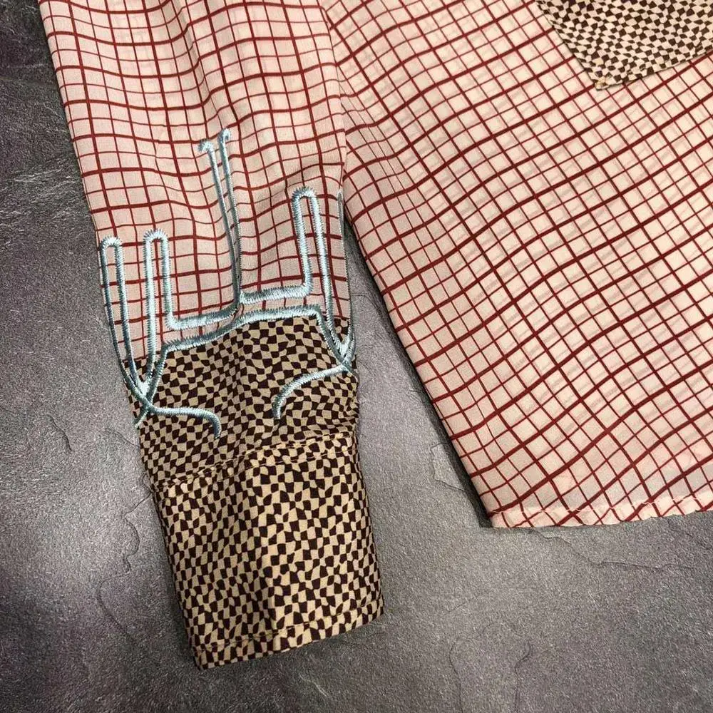 VERDEJULIAY Vintage 100% Silk Blouse Runway