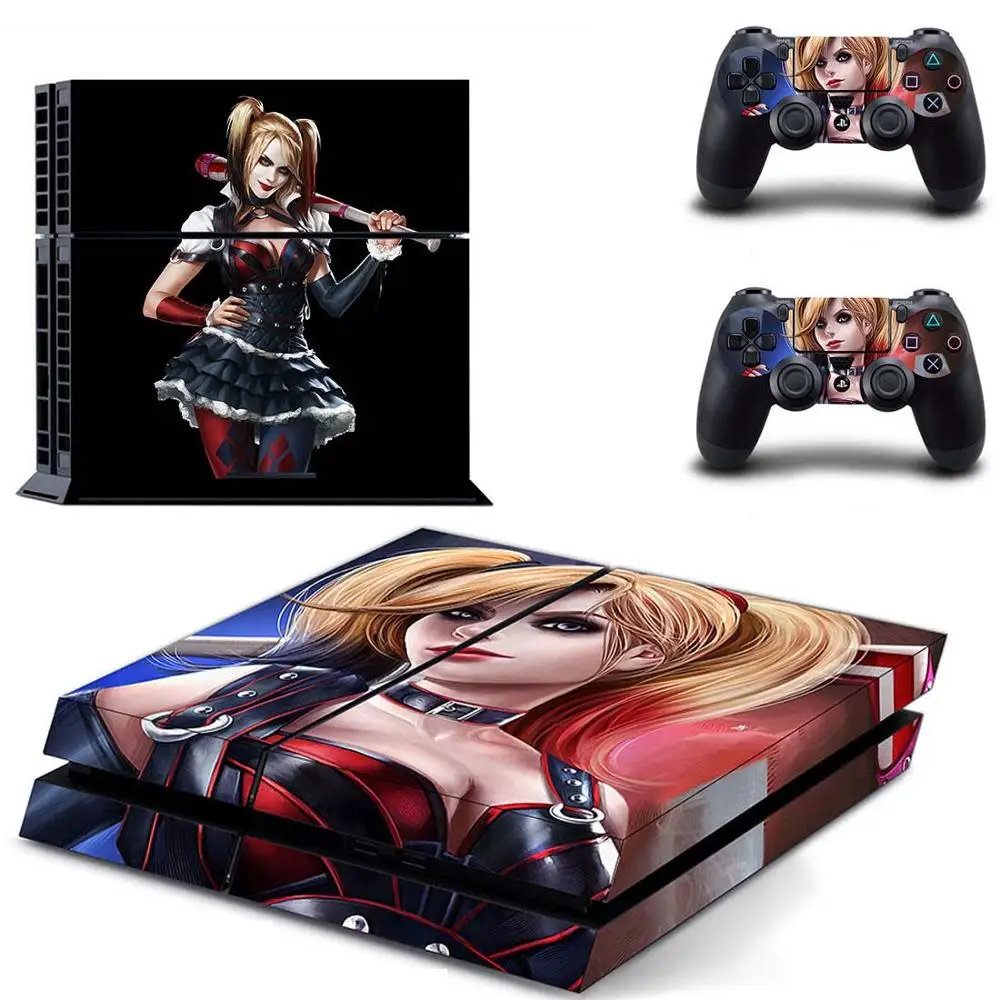 Наклейка s Harley quins наклейка для PS4 PS 4 наклейка Play station 4 наклейки виниловые Pegatinas для консоли playstation 4 и 2 контроллера - Цвет: GYTM0564