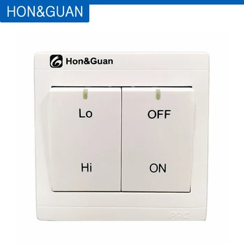 

Home Exhaust Fan Wall Dual Speed Switch for Inline Duct Fans High Low Model Controller for Ventilator Air Ventilation System