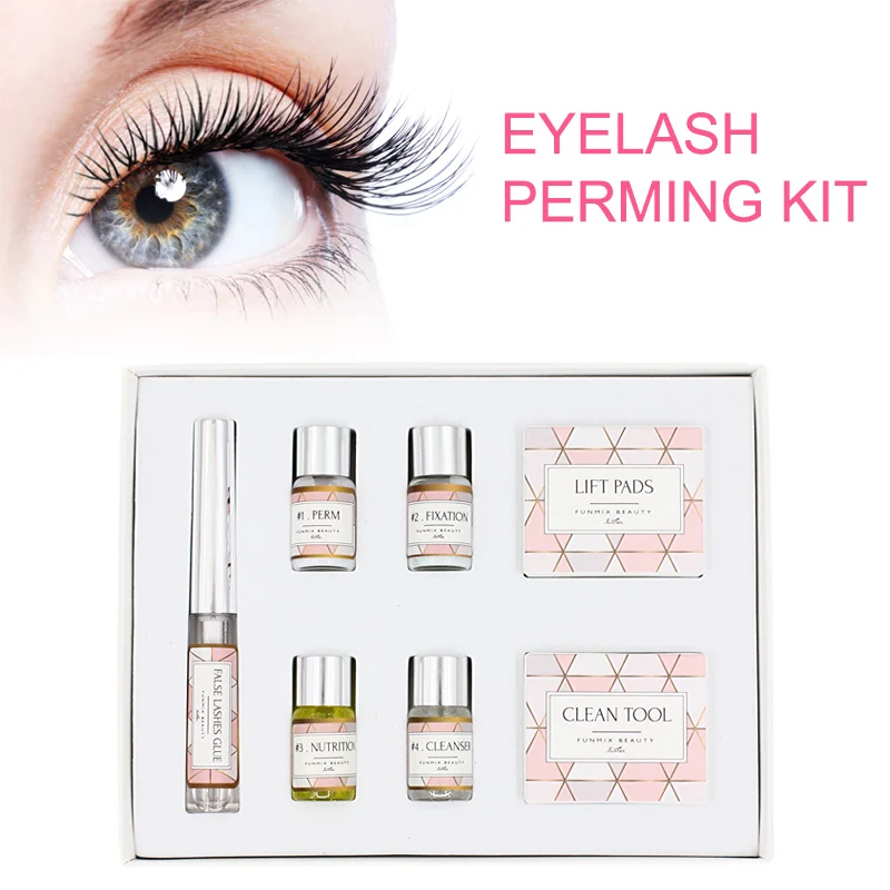 

Mini Eyelash Perming Kit Funmix Curling Up Set Lashes Lifting Makeup Tools CJ666