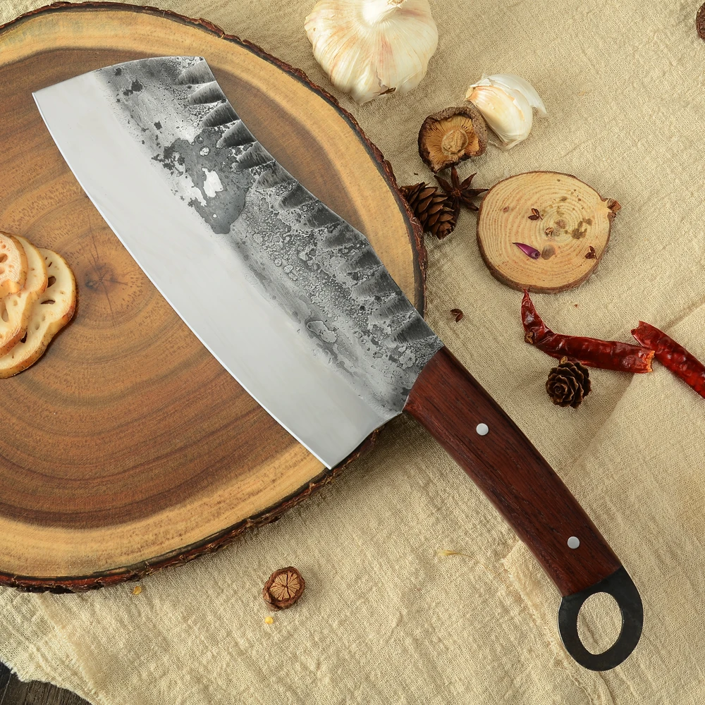MYVI Forged Clad Steel Handmade Boning Knife Chef Slicing Butcher Cleaver Kitchen Knives Meat Hammer Chopper Cooking Tool | Дом и сад