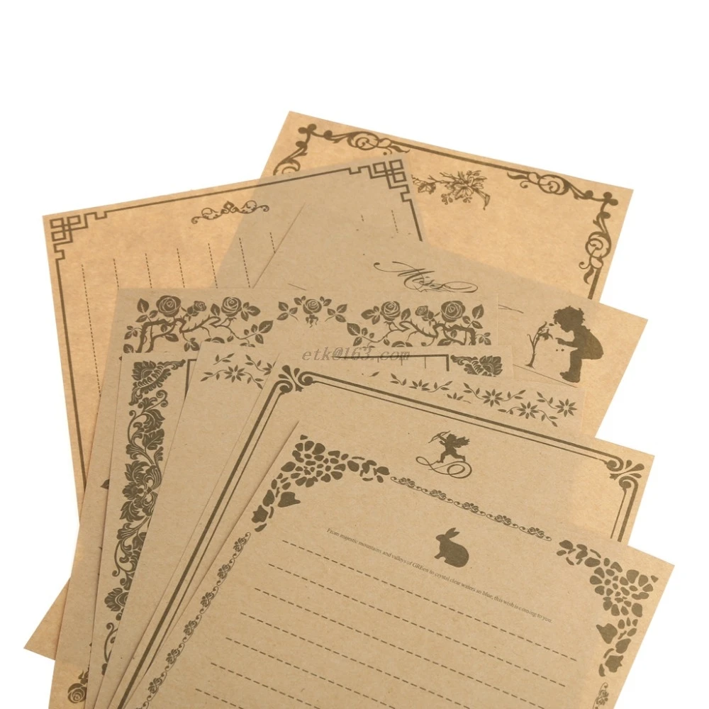 8 листов бумажные блокноты для записей в винтажном ретро стиле| |