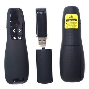 

2.4Ghz USB Wireless Presenter Red Laser Pen Pointer PPT Remote Control With Handheld Pointer For PowerPoint Presentation