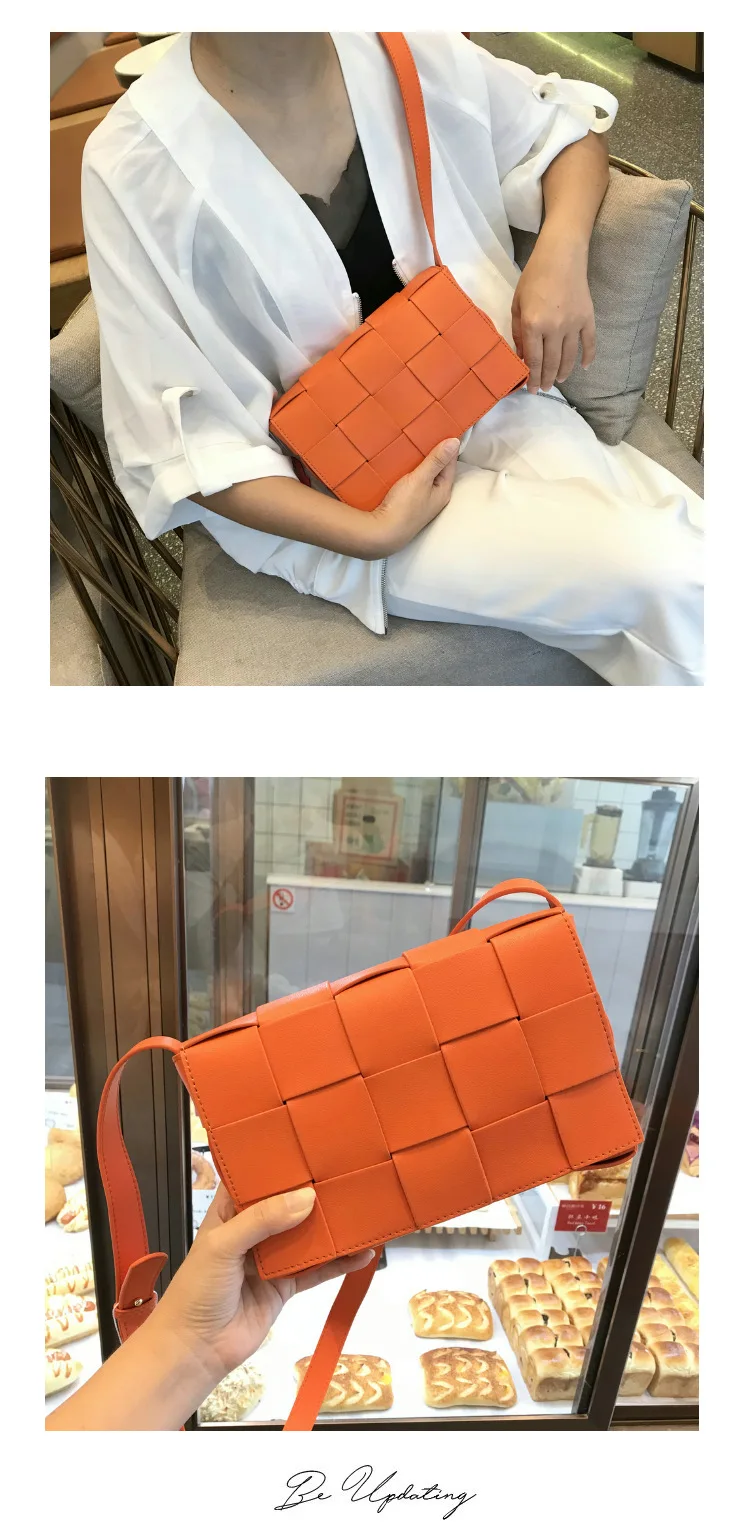 Дизайнерская сумка на плечо из натуральной кожи сумки на плечо для девочек модные сумочки ткацкая квадратная тофу сумка женская через плечо сумка модный кошелек-клатч