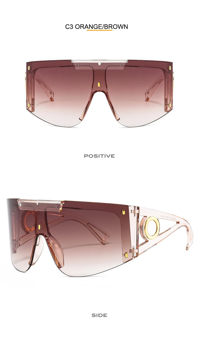 Men's Mask Goggles Sunglasses For Women Fashion One Piece Square Sun Glasses Men Oversized Ladies Eyeglasses UV400 oculos H146 square sunglasses