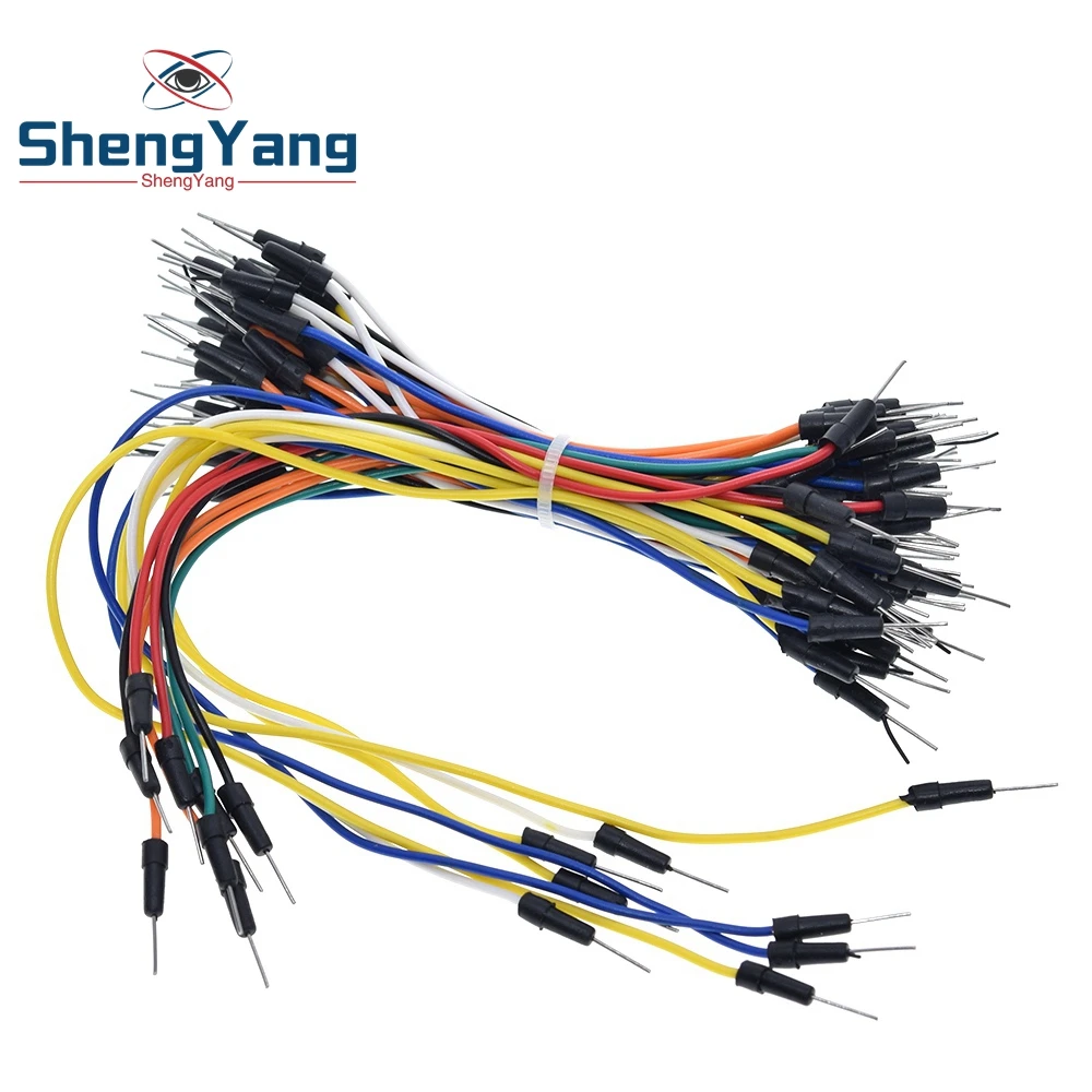 

ShengYang 65pcs Jump Wire Cable Male to Male Jumper Wire for Arduino Breadboard