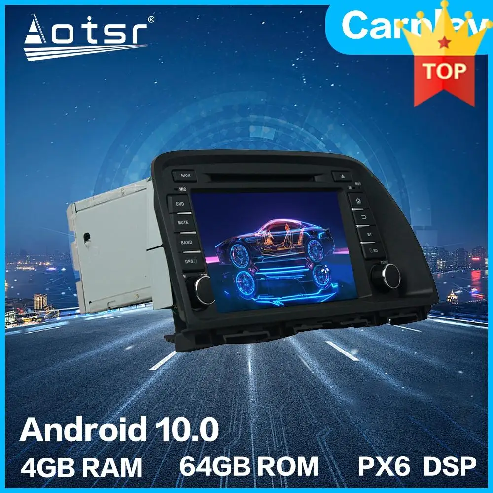 Для MAZDA CX-5 2013 - 2015 автомобильный Android мультимедийный GPS навигатор новейший 10 0 4G 64GB