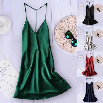 

Plus Size Night Dress Nightgown Sexy Nightwear Deep V Lace Patchwork Lingerie Nighty Dress Sleep Wear Nightdress Clothes