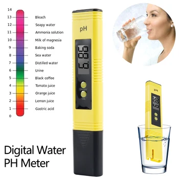 

Portable Digital LCD PH Meter Pen of high precision PH acidity meter PH monitoring instrument water quality testing equipment