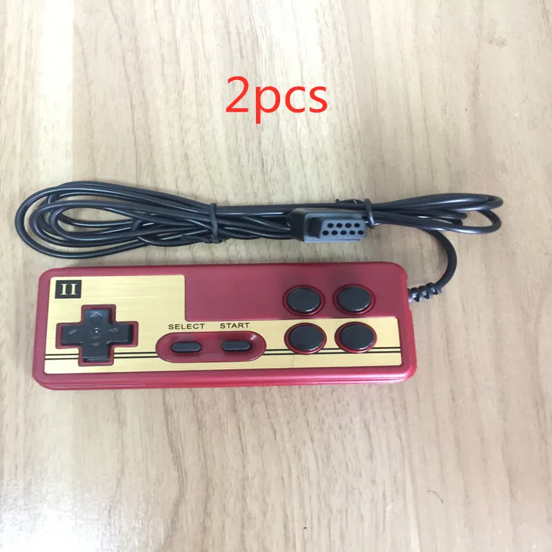 9 Pin резервный игровой контроллер для консольных игр 8 бит ТВ игровой плеер FC красный и белый машинная ручка специальная игровая ручка - Цвет: 2PC