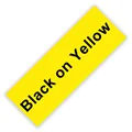 Black on Yellow