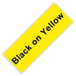 Versatile Multisize Label Tape - 6mm (Black on Yellow)