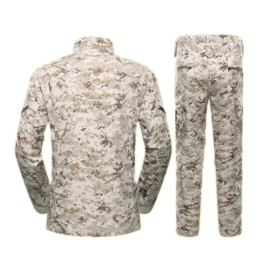  5Color Men Army Military Uniform Tactical Suit ACU Special Forces Combat Shirt Coat Pant Set Camouf
