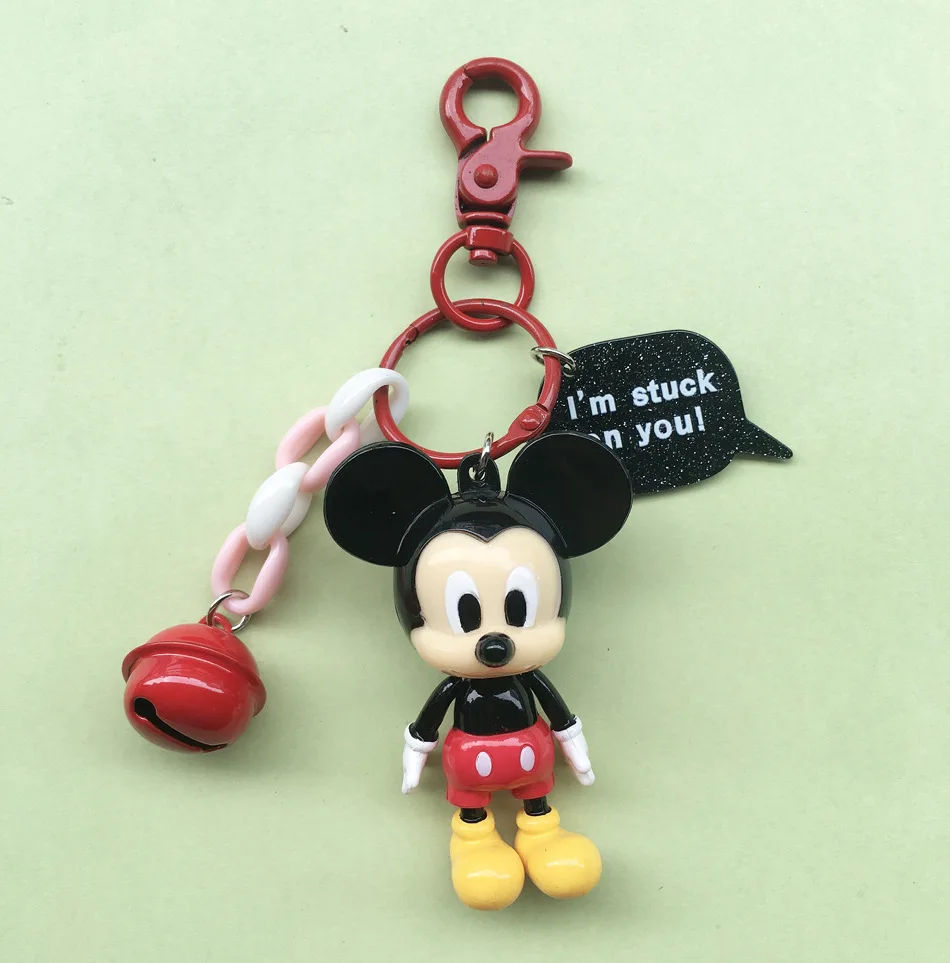 Disney Микки Маус Минни Сумка в виде пакета молока кулон милый мультфильм автомобиль брелок школьный сумка с подвесками девочка мальчик сувенирный подарок игрушка - Цвет: 4