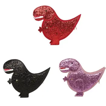 

1Pc Women Dinosaur Purse Crossbody Bags Rivet Shoulder Chain Clutch Satchel for Girl Bag