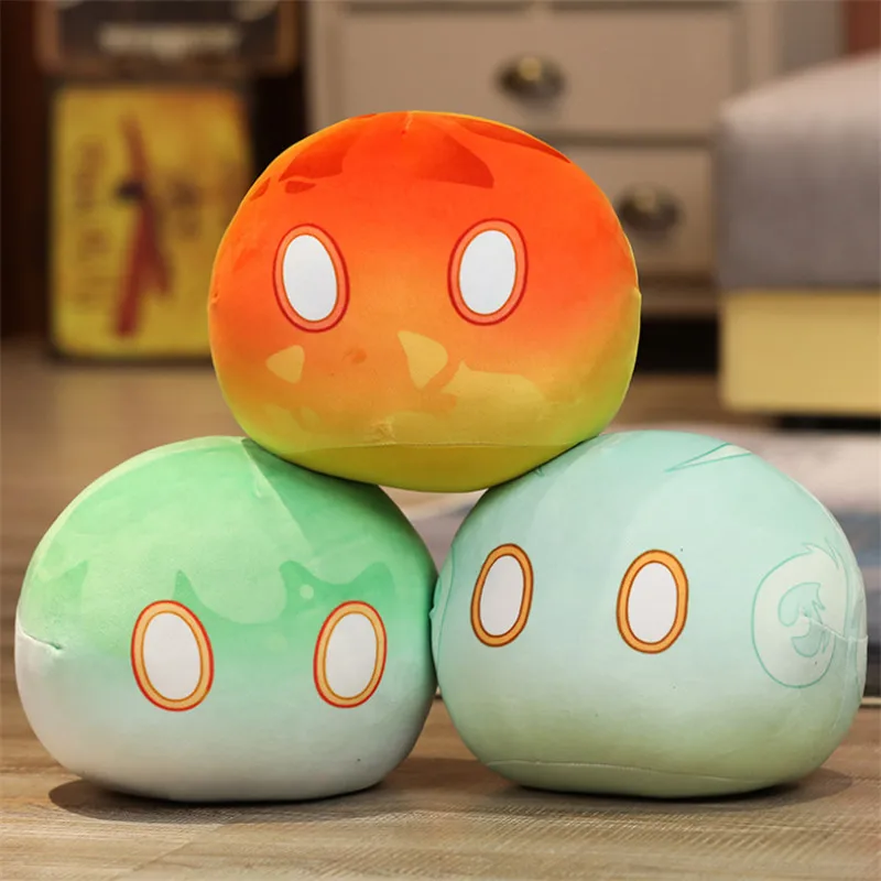 Anime Project Genshin Impact Slime Pillow Doll Women Men Kawaii Cartoon Cosplay Plush Accessories