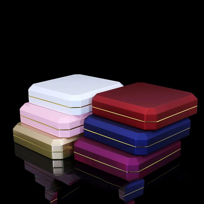 Large LED Light Jewellery Set Box Plastic Pearl Earring