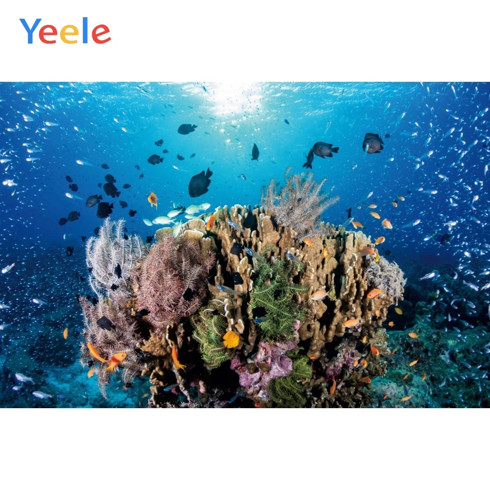 Yeele коралловый риф тропическая рыба фотосессия Детская фотография Фон