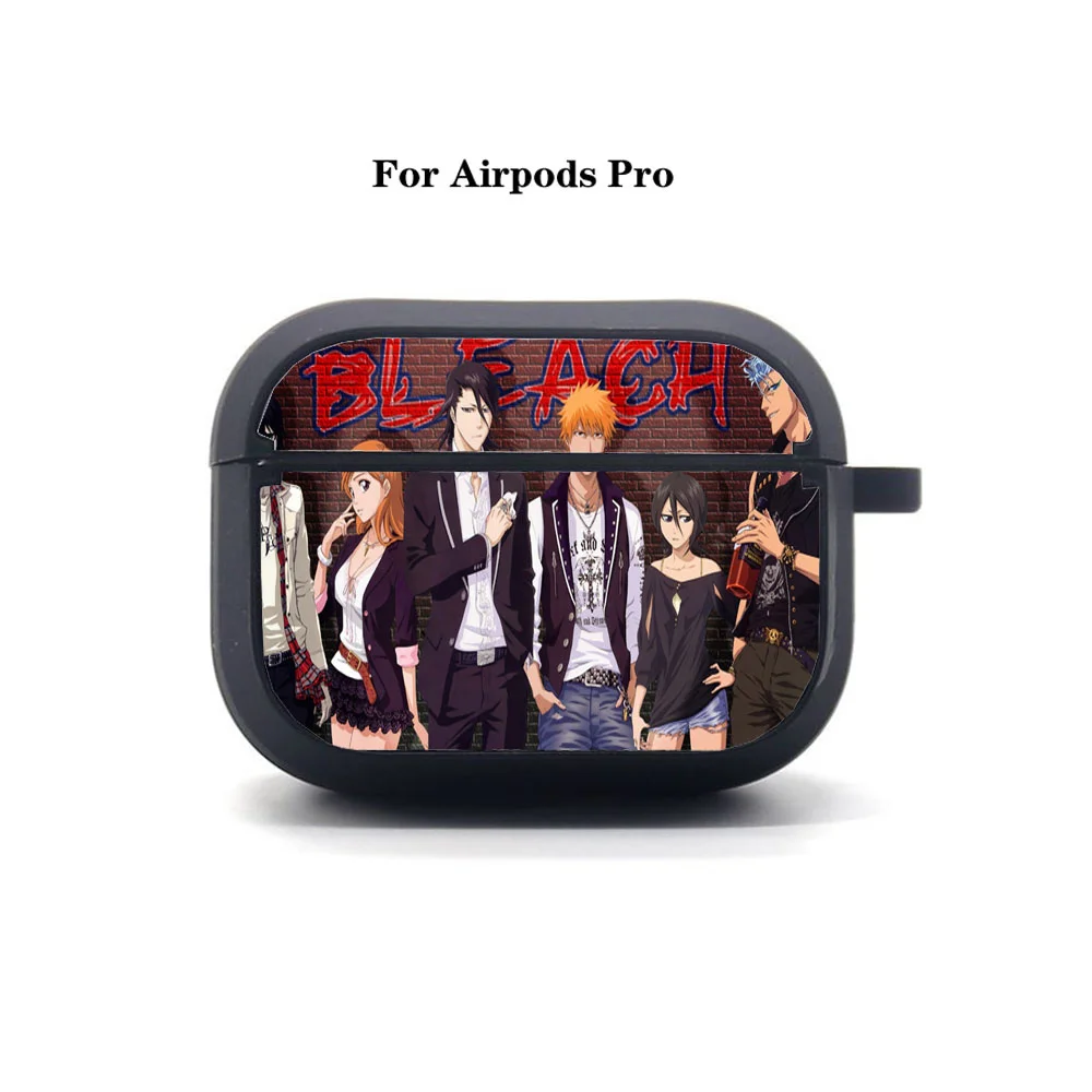 

AirPods Pro Earphone bag Anime Bleach AirPods Pro case Cover Apple Soft Silicone Bluetooth Protective Earphone Case