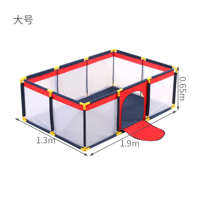 Складной детский манеж шары бассейн для детей защитный барьер портативный детский игровой забор ABS материал безопасный манеж для новорожденных - Цвет: large size