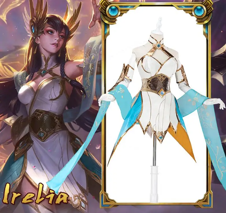 Irelia Lol Cosplay Divine Sword Costume Dress Female Full Set | Тематическая одежда и униформа