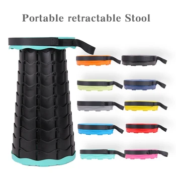 

Portable Retractable Stool Folding Chiar Quality Outdoor Folding Stool Camping Fishing Convenient Chair Portable Chair