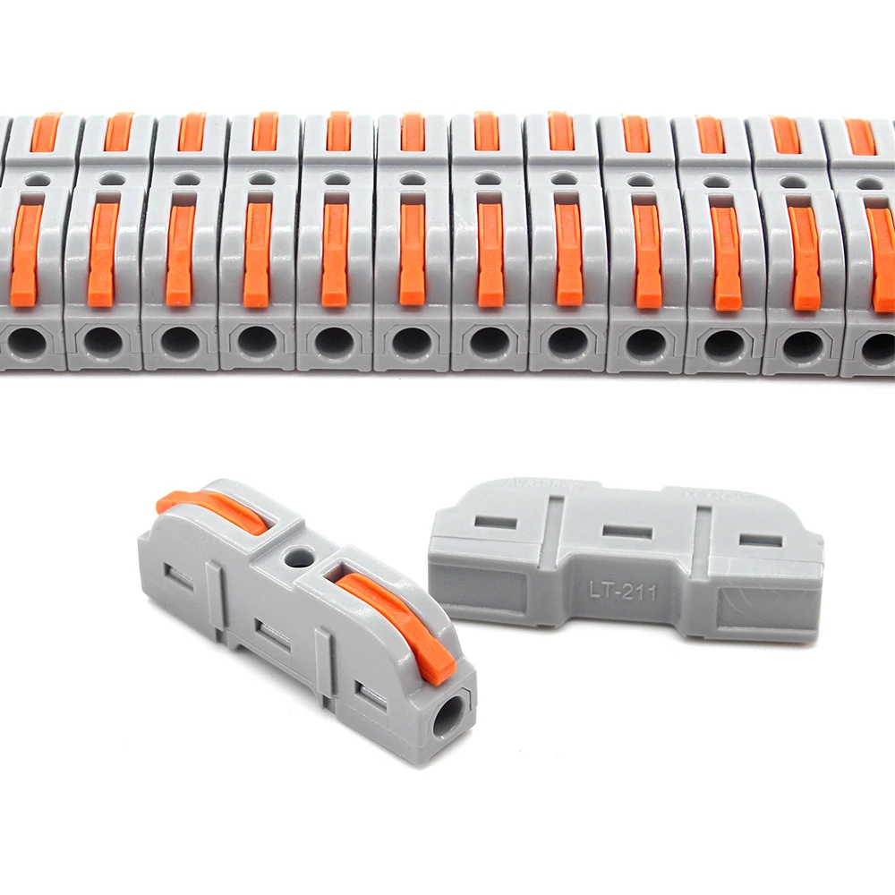 Wire Connector Push-in Terminal Electrico Block Compact Wiring Splicing Conector Eletrico Universal Electrician Tool Set China