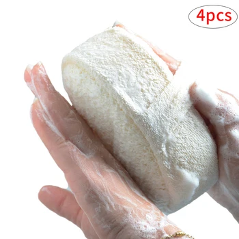 

Exfoliating Loofah Bath Sponge Pads Pack of 4-Great for Exfoliating