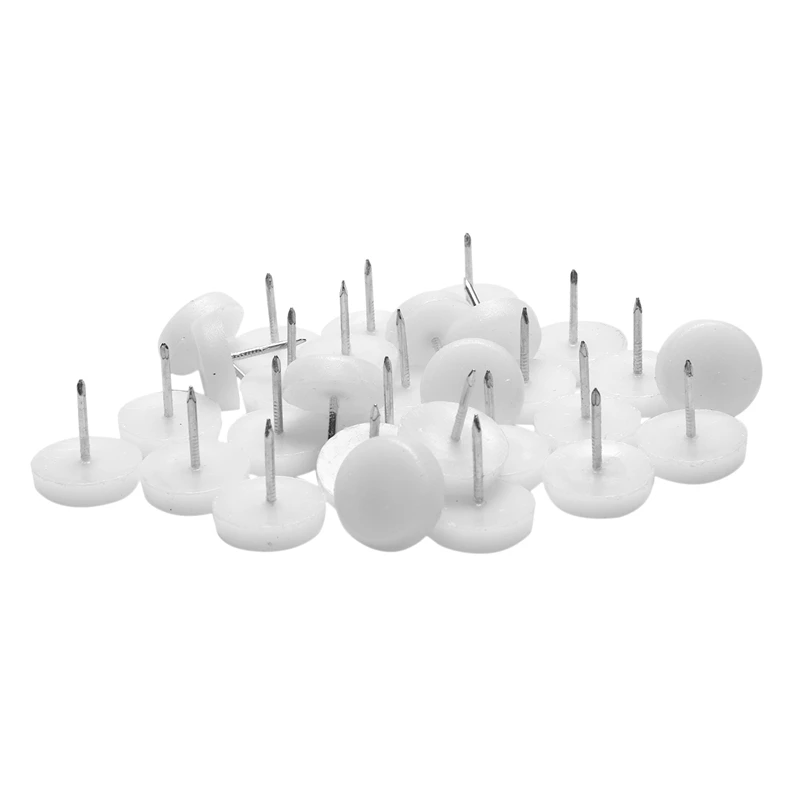 Promotion! Table Chair Foot Floor Skid Slide Pad Nail Protectors 25Mm Dia 30 Pcs | Дом и сад