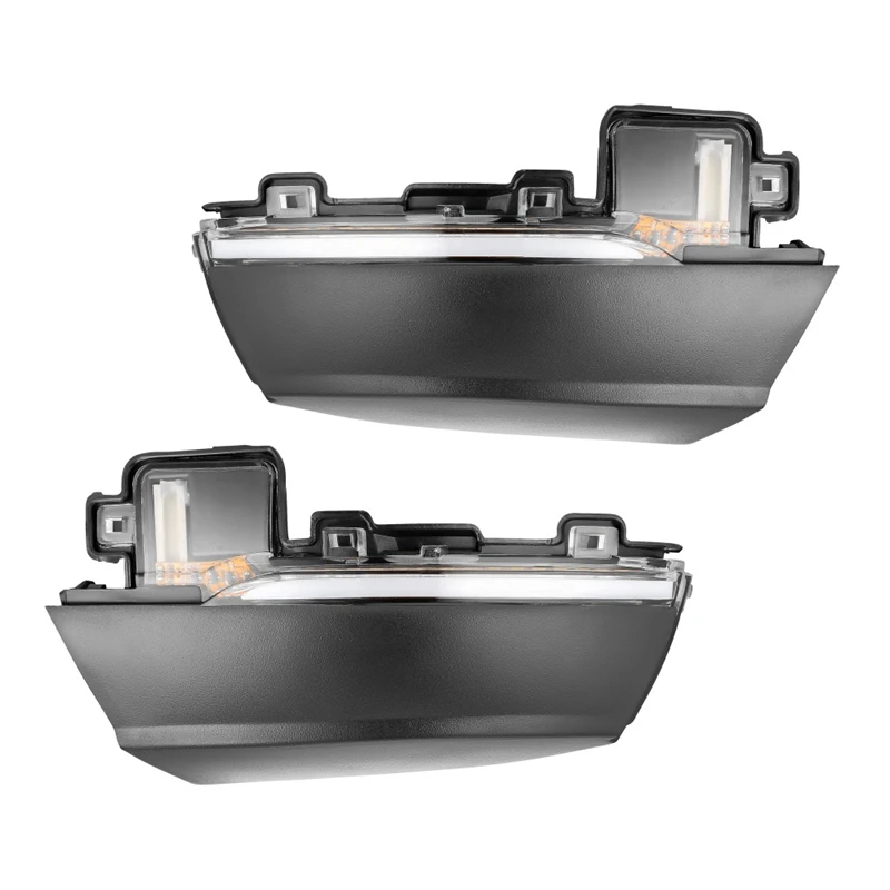 2Pcs Dynamic Turn Signal LED Side Rearview Mirror Indicator Blinker Repeater Light For-Polo MK5 6R 6C 2009