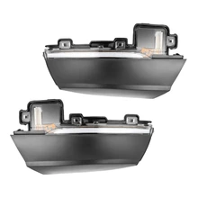 2Pcs Dynamic Turn Signal LED Side Rearview Mirror Indicator Blinker Repeater Light For-Polo MK5 6R 6C 2009