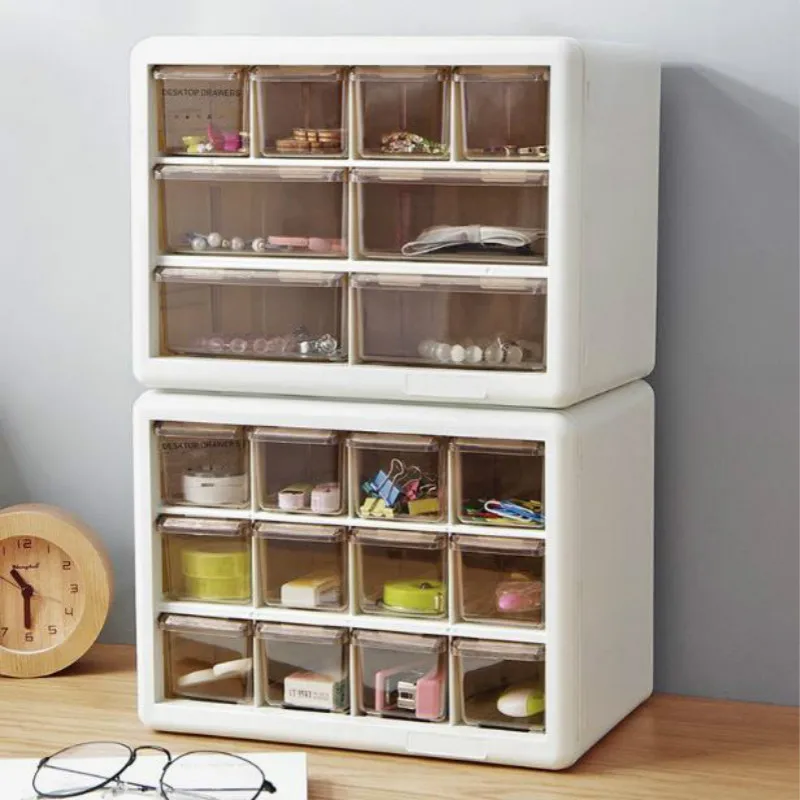 

Multi-grids Storage Box Drawer Organization Dust-proof Jewelry Storage Box Bedroom Living Room DIY Drawer Cabinet Plastic Case